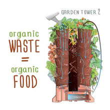 Load image into Gallery viewer, Garden Tower 2™,  50-Plant Composting Vertical Garden Planter
